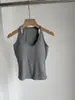 Nuevo Chaleco Deportivo Casual Estilo Coreano de Verano con Sujetador Incorporado para Mujer, Bloque de Color, Tirantes Finos, Se Puede Usar por Fuera, Diseño de Espalda