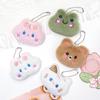 Colgante de Muñeco de Peluche de Dibujos Animados Oso Pequeño Lindo Rana Pequeña Conejo Gato Cabeza de Animal Colgante para Mochila de Estudiante Llave