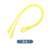 Cordón de silicona de tres agujeros para gafas, hebilla ajustable, deportivo, antideslizante, anticaída, silicona suave elástico, cordón para gafas de color