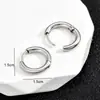 Brincos de Argola Redondos Clássicos Transfronteiriços em Aço Inoxidável 18K com Design Único, Adequados para Homens e Mulheres em Estilos Japonês e Coreano