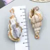 1 Concha Acrílica Natural Nuvem Bicolor Pequena Concha Pingente Feito à Mão DIY Colar Pulseira Chaveiro Material