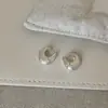 Pendientes Metálicos Curvos Plegados Geométricos Mate para Mujer, Inspirados en Diseño, Lujo Ligero, Moda Retro, Pendientes de Moda para el Día a Día