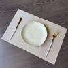 Placa de Fundo Gradiente Simples Tapete de Mesa de Jantar Doméstico Tapete Tecido Espessado Isolante de Calor Jogo Americano de PVC Jogo Americano Ocidental Tapete Porta-Copos