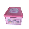 Caja de Almacenamiento Plegable para Cosméticos de Dibujos Animados Japoneses Melody Kurome Caja de Almacenamiento de Escritorio de Plástico a Prueba de Polvo con Tapa