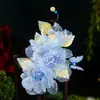 Nuevo Broche de Flor de Seda Antigua Broche para el Cabello Hecho a Mano Adorno de Cabeza Dinastía Han Accesorios de Hada Cheongsam Accesorios de Disfraz Estilo Bosque