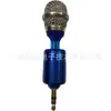 Microfone Mini de Metal Portátil Sem Fio Redução de Ruído Gravação Ao Vivo ao Ar Livre Celular Karaokê Microfone Condensador Plug-In Direto
