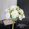 Ramo de Peonías Felices Hecho a Mano Flores Artificiales Decoración del Hogar Decoración de Boda Flores Falsas Flores Artificiales Gama Alta Realista