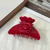 Ácido Acético Color Flor Rosa Pinza de Agarre Nuevo Sentido Avanzado Etiqueta Dorada Letra Pinza de Tiburón Parte Trasera Pinza para Recoger Cabello Alto