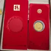 Sobres Rojos de Celebración de Luna Llena con Monedas de Oro, Sobres Rojos de Boda de Alta Calidad Especiales con Monedas de Oro, Suministro de Fábrica
