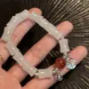 Pulsera de Piedra Ojo de Gato con Colgante de Corazón de Gato y Cascabeles Kt Pulsera DIY para Mujer Pulsera Versátil de Cuentas Hecha a Mano Regalo