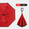Paraguas Invertido Automático de Doble Capa con Mango Largo para Hombres y Mujeres, Protección Solar, Lluvia o Sol, Parasol Grande de Doble Capa Resistente al Viento para Montar en el Coche