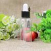 Botella cuentagotas de PET de 50 ml para aceite esencial tapa de color brillante botella de plástico botella para mezclas botella para rellenar botella de aceite esencial botella para cosméticos para rellenar