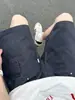 Shorts de Trabalho Americano Retrô Marrom Lavado para Homens, Verão Casual Estilo Lenhador Soltos de Cinco Pontos com Pernas Largas