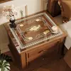 Alfombrilla para mesita de noche de dormitorio PVC Transparente Impermeable Sin Lavado Alfombrilla de Mesa Cubierta para Encimera de Lavadora Alfombrilla Protectora Aislante de Calor Anti-quemaduras