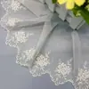 Adorno de Encaje Soluble en Agua de Alta Gama 11 cm de Ancho Lolita Vestido de Novia Falda Adorno para la Cabeza Tela de Malla Bordada
