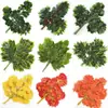 Folhas de figueira, plástico com revestimento de cola, galhos de figueira, folhas de plantas verdes, galhos de árvores artificiais, modelagem de decoração de engenharia