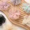 Versión coreana de exquisita atmósfera organza borde quemado florcitas cosidas a mano DIY accesorios para el cabello hechos a mano zapatos y calcetines accesorios de ropa