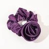 Flor Intestino Grueso Banda para el Cabello Color Rosa Banda de Goma Diadema de Satén Adorno para la Cabeza de Moda Accesorios para el Cabello Venta al por Mayor