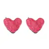 Estilo Óleo Acero Inoxidable 304 Goteo de Aceite Corazón Manchado Multicolor Colgante Colgante Simple Materiales para Joyería DIY Accesorios