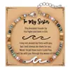 Pulseira Ondulada de Pedra Natural 4mm Pedra de Imagem Pedra Shoushan Pingente Ondulado de Contas Pulseira Ondulada Ajustável de Turquesa