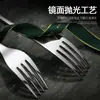 Procesamiento personalizado juego de cuchillo, tenedor y cuchara de acero inoxidable 410 cuchillo y tenedor de bistec para hotel vajilla americana juego de cinco piezas cuchara de postre