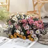 Liquidação 90% OFF Pe Buquê de Margarida Girassol Flores Artificiais Decoração de Casa Flores Artificiais Arranjo de Flores Parede de Flores Fabricante Transfronteiriço