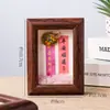 Porta-retrato de cascalho de cristal natural, Pintura pendurada de bênção de cristal estilo chinês, Decoração para entrada de sala de estar em casa, mesa de escritório
