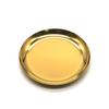 Prato de Jantar Personalizado de Metal Fabricado Sob Medida Estilo Ocidental Irregular Simples Prato de Jantar de Frutas Redondo Bandeja para Restaurante Familiar