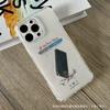 Funda Anticaídas para Teléfono Modelo Cáscara Espacial Borde Recto Adecuada para Apple 13/14/15/16 Pro Max Transparente 11/12