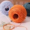 No. 6 Hilo de Encaje de Algodón y Lino Hilo Mediano y Fino Tejido a Mano DIY Accesorios para Bolsas de Muñecas Lana para Suéter Bola de Lana Hilo de Crochet de Verano