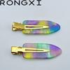 Pinza para el pelo de acetato multicolor vintage sin costuras de 6 cm Corea del Sur Celebridad de Internet pinza lateral en línea Chica Roja venta caliente ventas directas de fábrica