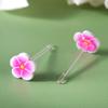 Aretes de Flores Coloridos de Diseño Nicho Simples Frescos Dulces Diarios Clip para la Oreja Bolsas para Dormir Gratis Aretes