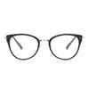 Nuevas Gafas Fashionables Versátiles Jamie's 9468 Estilo Ojo de Gato Metálicas Anti Luz Azul, Estilo Artístico, Se Pueden Personalizar para Lentes de Graduación, Unisex