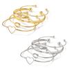 Pulsera Europea y Americana Transfronteriza de Aleación Nudo de Amor Traje Pulsera Cruz Geométrica Amor Corazón Juego de 4 piezas
