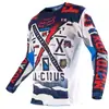 Ropa de Descenso Versión de Equipo Más Vendida Transfronteriza, Ropa de Ciclismo Transpirable de Manga Larga, Ropa de Verano para Bicicleta de Montaña y Motocicleta Todoterreno