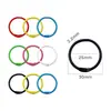 Fabricante en stock anillo de tarjeta anillo de hierro llavero pintado a mano pintura metálica hebilla de perro hebilla de gancho de color colgante de joyería DIY