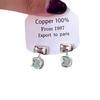 Pendientes colgantes de cristal de imitación azul del lago Baikal: diseño simple y elegante, con un toque de sentido, que combinan con todo.