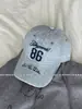Gorra de béisbol lavada de estilo coreano, resistente, con letras, para mujer, de Dingzouzou, visera para primavera y verano, adelgazante para la cara, gorra tipo pico para parejas, marca de moda