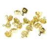 Tapón para oreja de oro de 18 quilates que conserva el color, pendientes colgantes grandes, accesorios para tapones para los oídos, material para pendientes hechos a mano, tapón redondo para la oreja