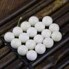 Jade Blanco Natural Raíz de Bodhi cuentas sueltas pulsera diy suave para sostener en la mano alta lanzamiento pulsera de raíz de Bodhi cuenta individual