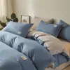 Conjunto de Quatro Peças 100% Algodão Capa de Edredom de Algodão Puro Lençóis Novo 2025 Roupa de Cama para Quatro Estações Dormitório de Estudante Conjunto de Três Peças