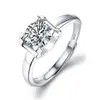 Collar de Plata de Imitación S925 con Diamante Moissanita para Mujer Estilo Frío de Ins Colgante de Anillo de Cabeza de Toro Cadena para Clavícula