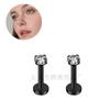 Brincos de Aço Inoxidável com Rosca Interna, Piercings de Lábio, Piercings de Cartilagem de Orelha com Zircônia AAA, Joias para Body Piercing - Mais Vendidos da Amazon