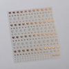 TENSOR Nueva Tecnología Delgada Resistente Calcomanía para Uñas Emboss Libro Rojo Pequeño Explosiones Uñas Bronceado Plata Joyería M047 Oro Rosa
