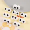 Adorable Dibujo Animado Bola de Pelo Ojos Grandes Accesorios DIY Ropa Zapatos Calcetines Muñeco Juguete de Felpa Bola de Felpa Accesorios para Ojos