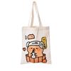 Bolsa de Lona Capibara Estudiante Caricatura Capibara Bolsa Portátil para Tutoría Linda Gran Capacidad Bolso de Hombro Bolsa de Lona