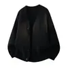 Cárdigan de punto para hombre con cuello en V estilo Hong Kong, manga larga, chaqueta suéter casual para hombre, transfronterizo 2026, nuevo top de invierno