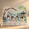 Suporte de Exibição de Mesa Personalizado para Escritório Suporte Criativo Acrílico Multi-Slots Enfeites de Mercadorias de Desenho Animado Anime