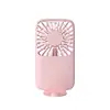 Mini Ventilador de Mano de Bolsillo, Ventilador Recargable Ultra Delgado Portátil, 3 Velocidades Ajustables, Doble Uso Manual y de Escritorio Ventilador de Refrigeración para Viajes al Aire Libre Compras