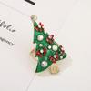 Fivela de Guardanapo Série de Natal Desenho Animado Fofo Broche de Cereja Emblema de Metal Transfronteiriço Peitoral